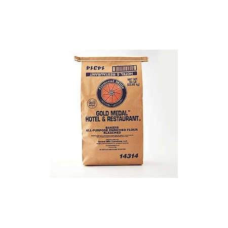 Gold Medal Hotel & Restaurant Bakers All Purpose Enriched Bleached Flour 50lbs 16000-14314
